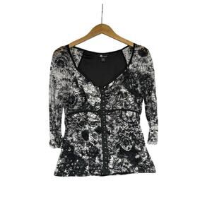 Vintage Y2K Tie Dye Lace Whimsigoth Emo Floral Punk Witchy Size M